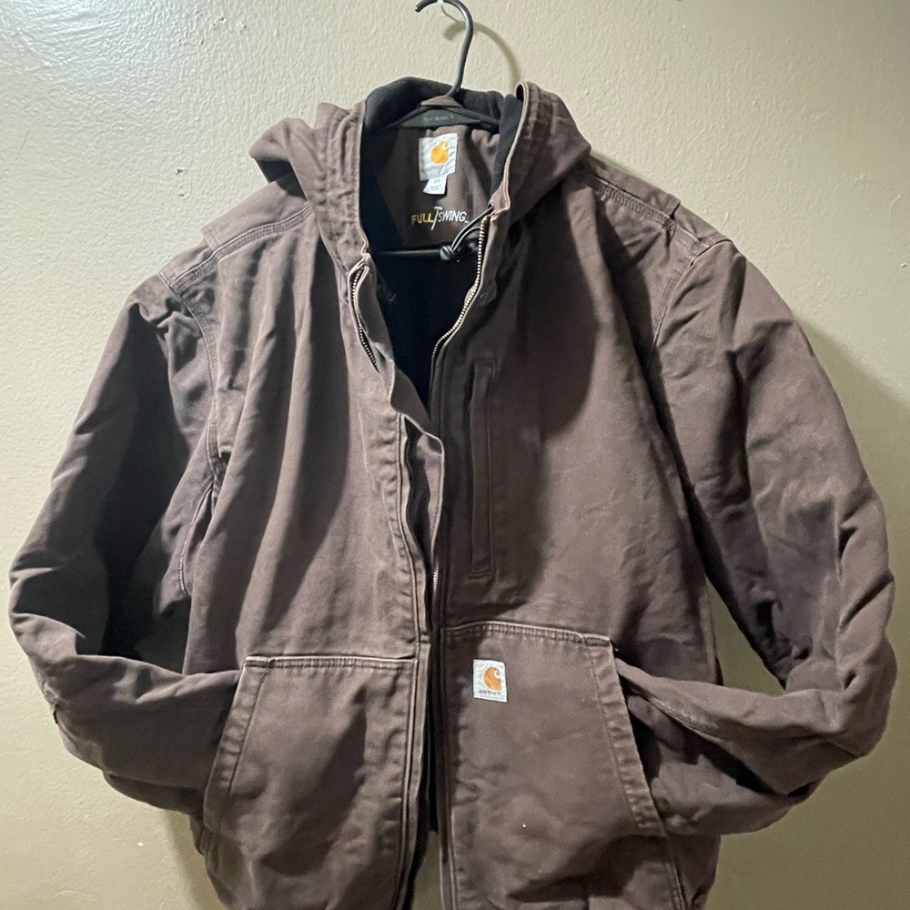 Carhartt Dark Brown Hooded Jacket